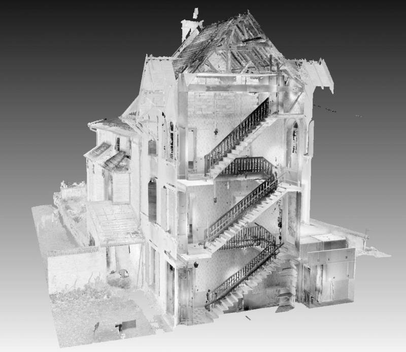 Scan 3D d'un bâtiment à Lyon pour un relevé de mesures précises